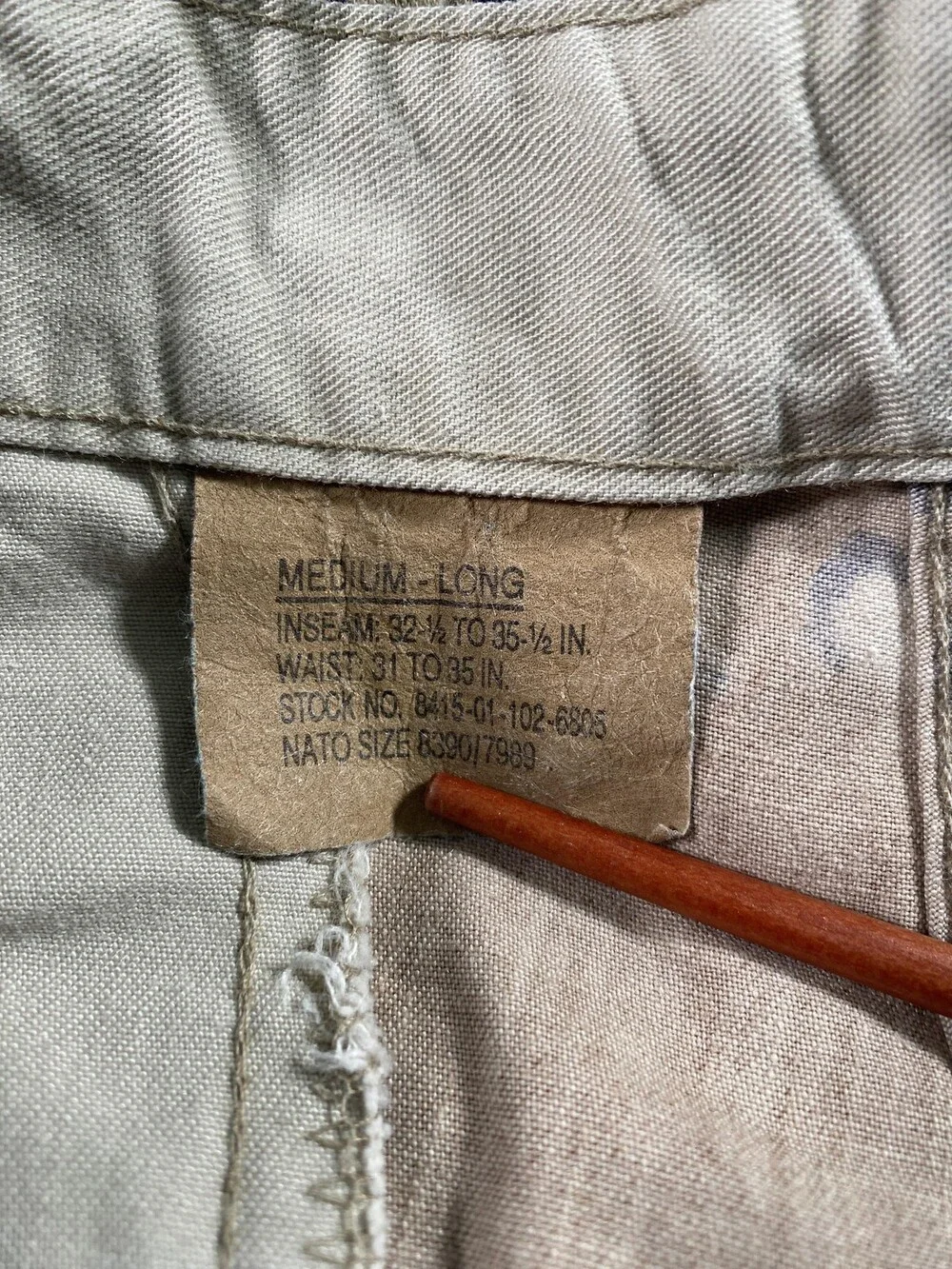 Vintage Propper Combat Pants Mens 34x34 Brown Desert Chocolate Chip Camo 90s